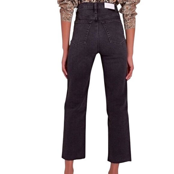 Re/Done 70s Stove Pipe Black Jeans Size 29 new with tags preppy casual classic - Picture 1 of 6